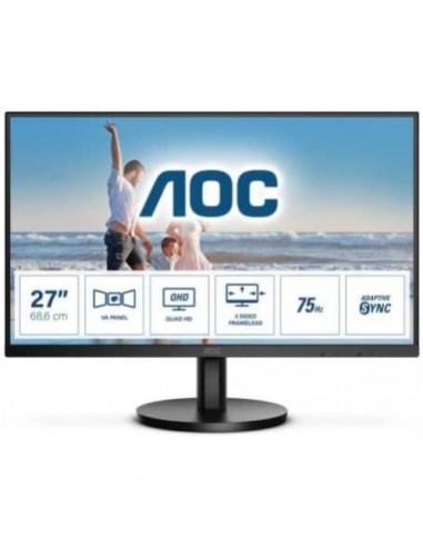 Monitor AOC 27"/68cm Q27B3MA, HDMI/DP, 2560x1440@75Hz, 4.000:1, 240 cd/m2, 4ms, 2x2W zvočniki