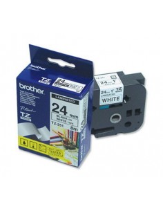Brother trak TZe-251 24mm Bel/Črn
