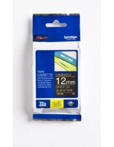 Brother trak TZe-335 12mm Črn/Bel