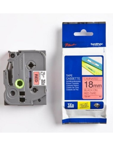 Brother trak TZe-441 18mm Rdeč/Črn