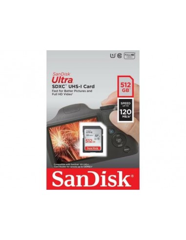 Spominska kartica SDXC 512GB SanDisk Ultra (SDSDUNC-512G-GN6IN)