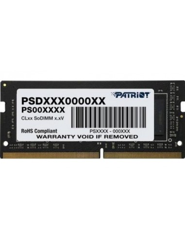 RAM SODIMM DDR4 4GB 2666Mhz Patriot Signature Line (PSD44G266681S)