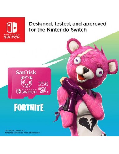 Spominska kartica Micro SDXC 256GB SanDisk Nintendo Switch Fortnite Edition, Cuddle Team (SDSQXAO-256G-GN6ZG)