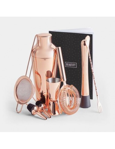 Set za koktejl 9-delni VonShef Parisian Rose Gold (1000145)