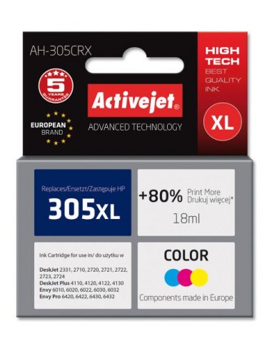 ActiveJet kartuša 305XL barvna za DJ 2300/2700/2730/4100/4134