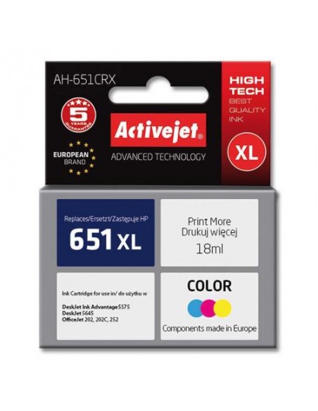ActiveJet kartuša 651 barvna za DJ Ink Advantage 5575/5645