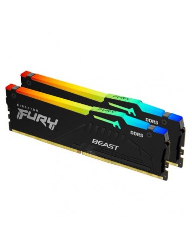 RAM DDR5 2x8GB 4800MHz Kingston Fury Beast RGB (KF548C38BBAK2-16)