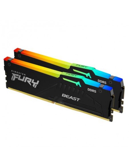 RAM DDR5 2x8GB 4800MHz Kingston Fury Beast RGB (KF548C38BBAK2-16)