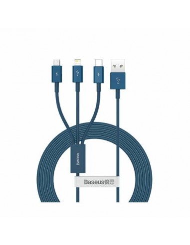 Kabel USB 3v1 Lightning/Tip C/Mikro, Baseus (CAMLTYS-03)