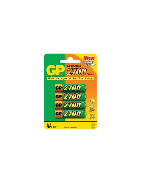 Baterija polnilna GP 2700mAh Ni-MH AA, 4 pack