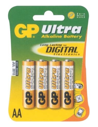 Baterija alkalna GP 1,5V AA LR06 4x, ULTRA