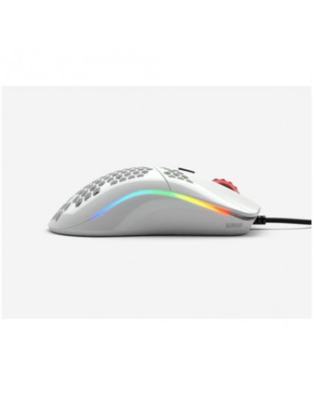 Miška Glorious PC Gaming Race Model M RGB bela (GO-GWHITE)