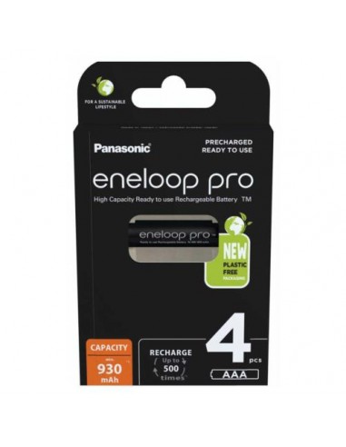 Baterija polnilna Panasonic Eneloop Pro 500 (BK-4HCDE/4BE) 930mAh Ni-mH AAA, 4 pack