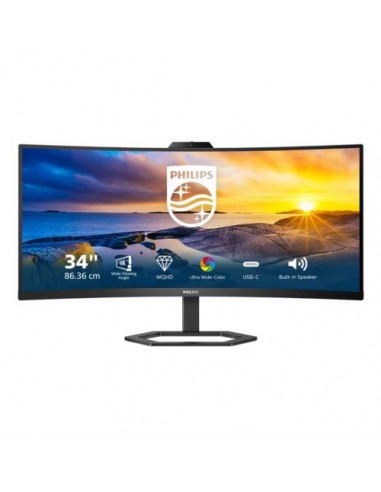 Monitor Philips 34"/86.3cm 34E1C5600HE, DP/HDMI, 3440x1440@100Hz, 300 cd/m2, 3.000:1, 4ms