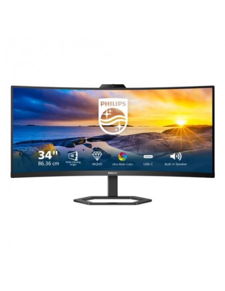 Monitor Philips 34"/86.3cm 34E1C5600HE, 3440x1440, 100Hz, 300 cd/m2, 3000:1, 4ms