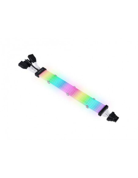 Kabel Lian Li Strimer Plus V2 12VHPWR (PW168-8PV2), 3x 8 v 16-Pin, 8 LED, 335mm, RGB, za grafično kartico