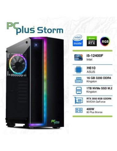 PC PCplus Storm (144406) i5-12400F 16GB 1TB NVMe SSD GeForce RTX 3050 8GB