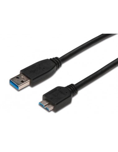 Kabel USB3.0 A-Micro-B 0,25m M-M Digitus AK-300117-003-S