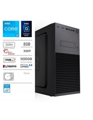 PC MEGA S4 (PC-GS4-300) i3-13100/B660/8 GB/500 GB/Brez OS