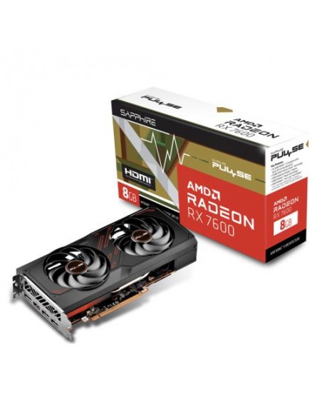 Grafična kartica Sapphire RX7600 PULSE GAMING OC (11324-01-20G), 8GB GDDR6
