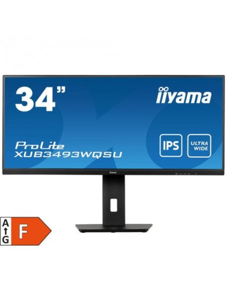 Monitor IIYAMA 34"/86,7cm XUB3493WQSU-B5, 3440x1440, 1000:1, 400 cd/m2, 4ms