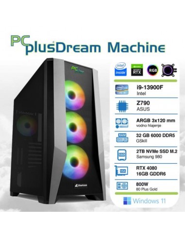 PC PCplus Dream Machine (144860) i9-13900F 32GB 2TB NVMe SSD GeForce RTX 4080 16GB Windows 11 Home