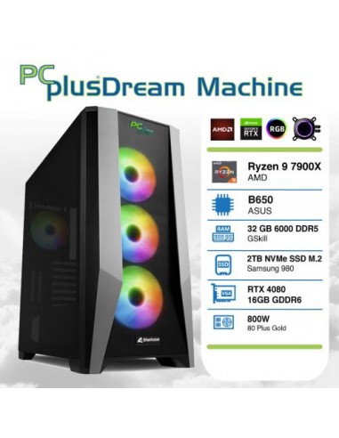 PC PCplus Dream Machine (144858) Ryzen 9 7900X 32GB 2TB NVMe SSD GeForce RTX 4080 16GB