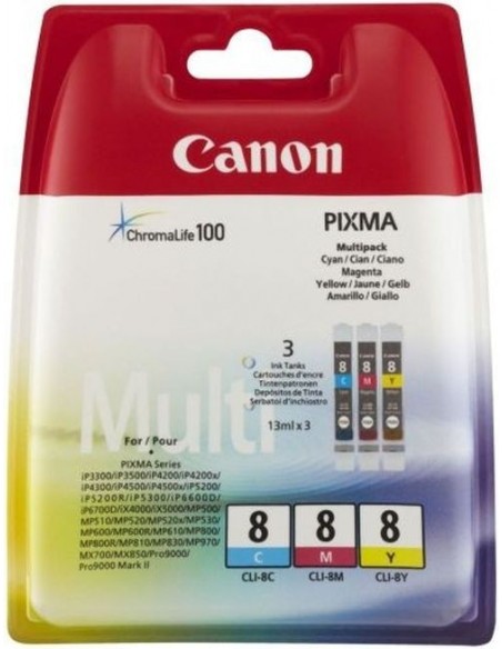 Canon komplet kartuš CLI-8 C+M+Y