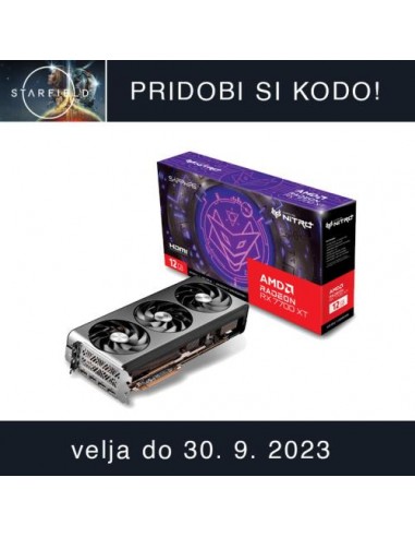 Grafična kartica Sapphire RX7700 XT NITRO+ (11335-02-20G) 12GB GDDR6