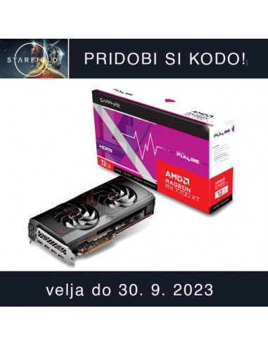 Grafična kartica Sapphire RX7700 XT PULSE (11335-04-20G) 12GB GDDR6