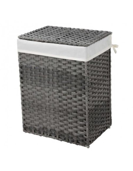 Košara za perilo Songmics LCB51WG