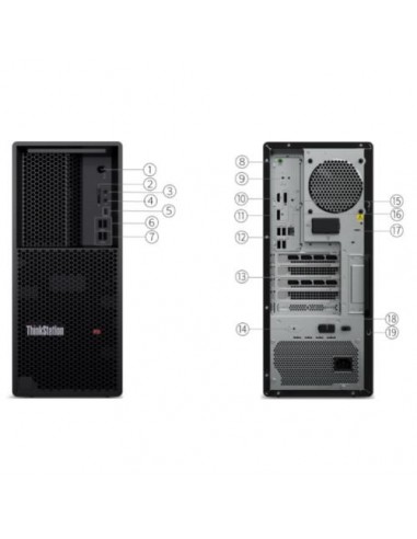 Delovna postaja Lenovo ThinkStation P3 (30GS001TGE) i5-13500/8GB DDR5/512 GB/Win11Pro