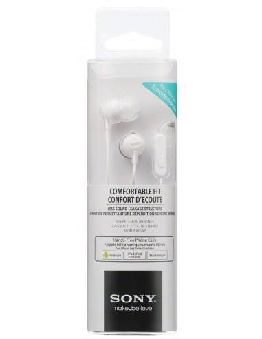 Slušalke za telefon Sony MDREX15APW.CE7