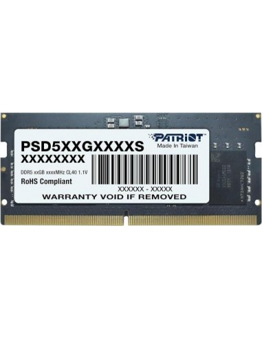 RAM SODIMM DDR5 16GB 5600MHz Patriot Signature Line (PSD516G560081S)