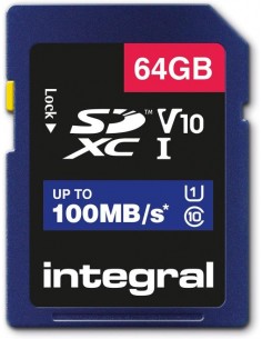 Spominska kartica SDXC 64GB Integral (INSDX64G-100V10)