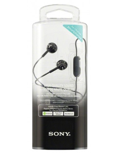Slušalke za telefon Sony MDREX110APB.CE7, mikrofon, črne
