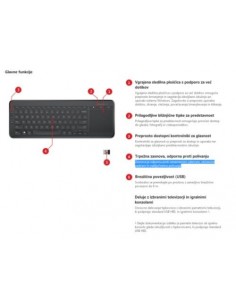 Tipkovnica Microsoft All-In-One Media (N9Z-00022) SLO