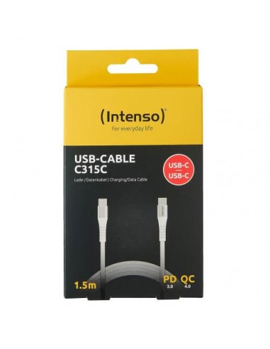 Kabel USB-C 1.5m M-M, 60W, Intenso C315C