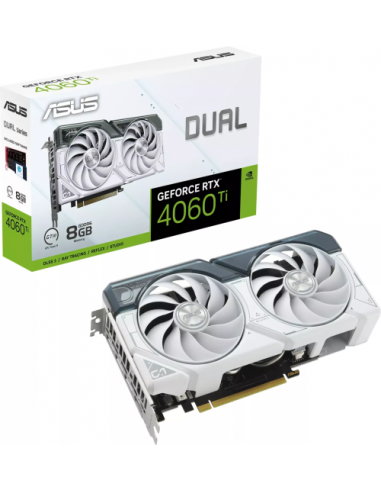 Grafična kartica Asus RTX4060Ti White OC Edition (DUAL-RTX4060TI-O8G-WHITE) 8GB GDDR6