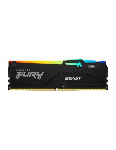 RAM DDR5 16GB 5200MHz Kingston Fury Beast RGB (KF552C40BBA-16)