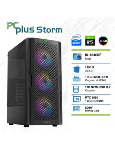 PC PCplus Storm (145472) i5-12400F 16GB 1TB NVMe SSD GeForce RTX 3060 OC 12GB