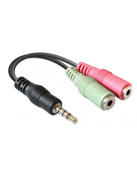 Adapter audio 3.5mm M 4-pin - 2x3.5mm Ž 3-pin