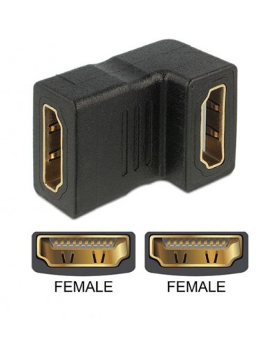 Adapter HDMI-Ž/HDMI-Ž kotni Delock 65075