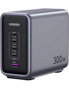 Polnilec za telefon Ugreen Nexode 90903B, 300W, GaN II, 5 port