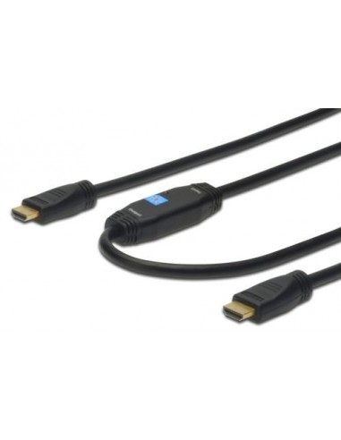 Kabel HDMI z LAN in ojačevalcem M/M 10m Digitus AK-330118-100-S