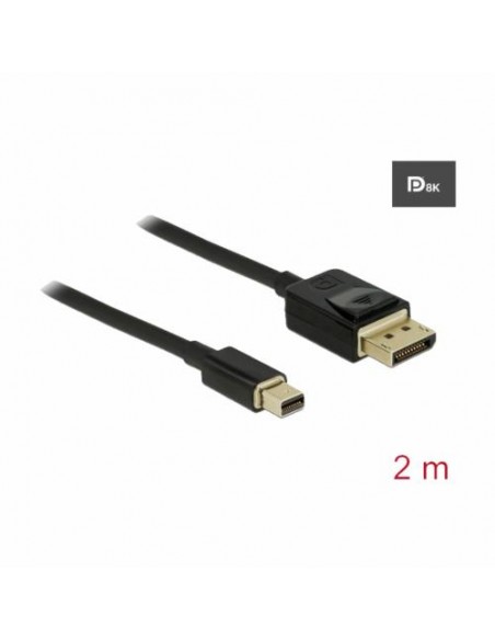 Kabel Mini DisplayPort-DisplayPort M/M 2m, 8K, Delock 84928