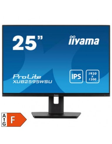 Monitor IIYAMA 25"/63,5cm XUB2595WSU-B5, VGA/DP/HDMI, 1920x1200, 10000:1, 300 cd/m2, 4ms