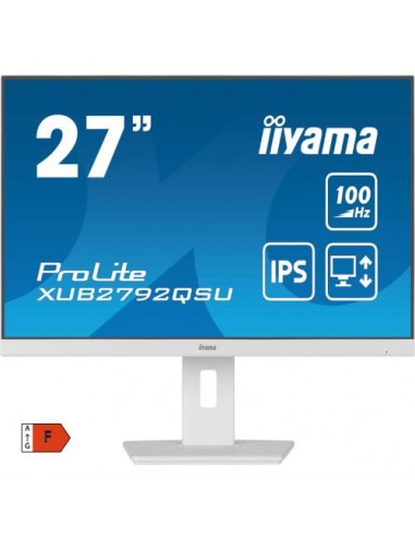 Monitor IIYAMA 27"/68,5cm XUB2792QSU-W6, HDMI/DP, 2560x1440@100Hz, 250 cd/m2, 4ms, 1300:1