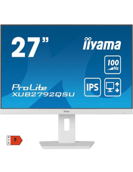 Monitor IIYAMA 27"/68,5cm XUB2792QSU-W6, 2560x1440, 100Hz, 250 cd/m2, 4ms, 1300:1