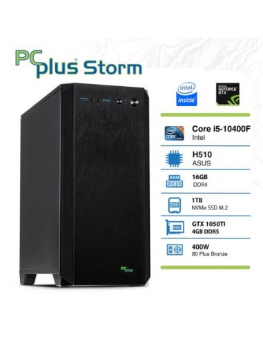 PC PCplus Storm (145691) i5-10400F 16GB 1TB NVMe SSD GeForce GTX 1050 Ti 4GB GDDR5
